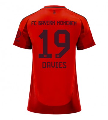 Bayern Munich Alphonso Davies #19 Primera Equipación Mujer 2024-25 Manga Corta